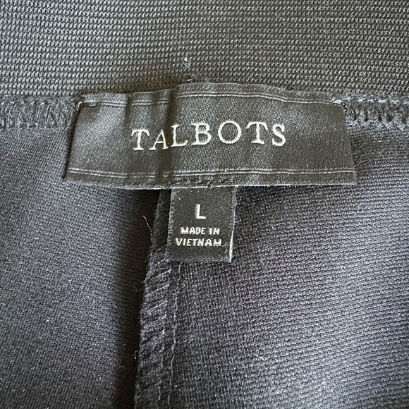 Talbots Dark Blue Grey Plaid Ankle Pants - Picture 3 of 8